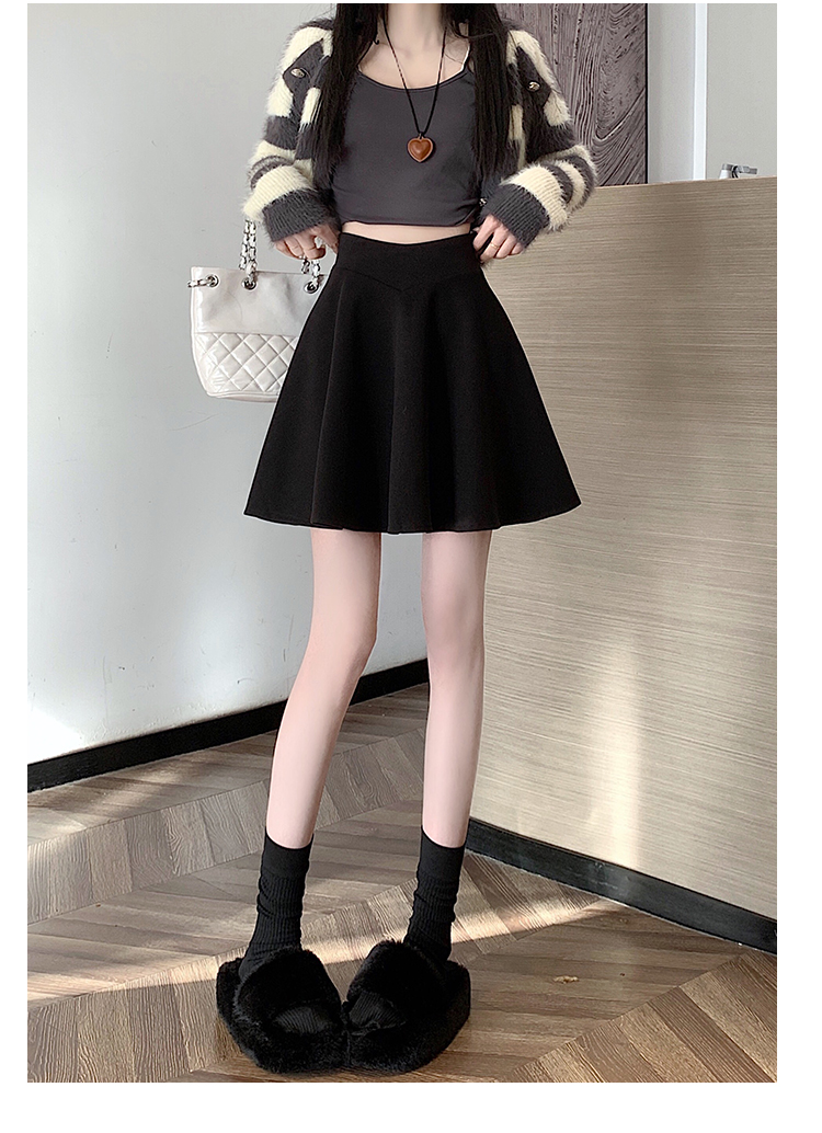 ミニスカート ベーシックフレアミニスカート