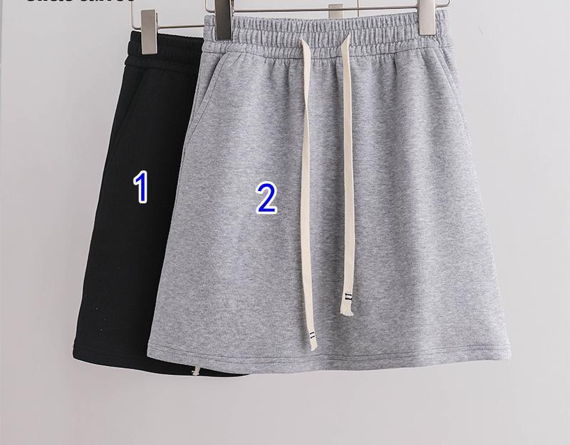 カジュアルスウェット素材ミニスカート