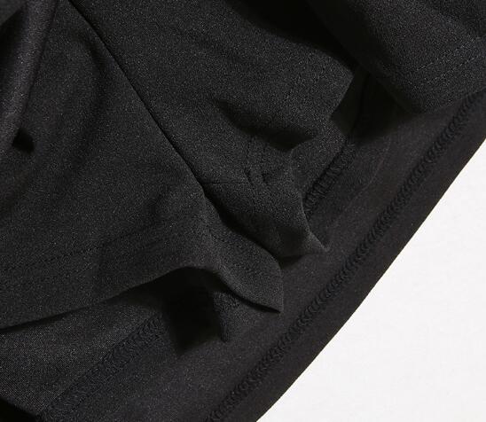 ミニスカートハイウエストタイトミニスカート黒無地