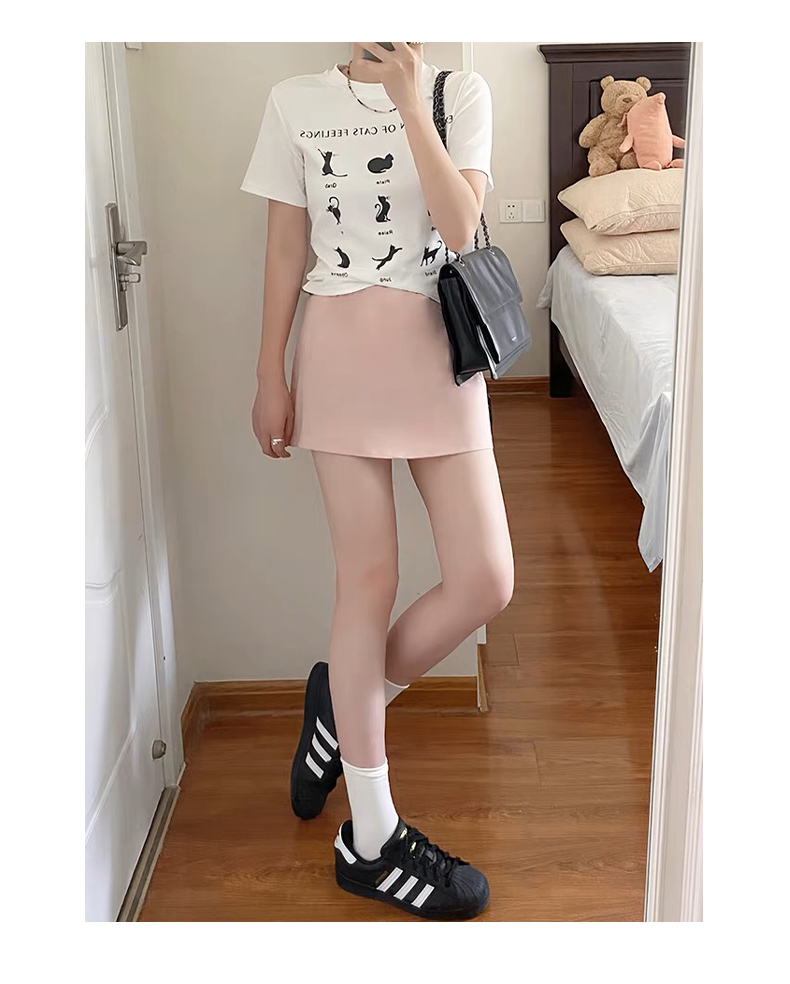 ミニスカート すっきり美脚ミニスカートタイト