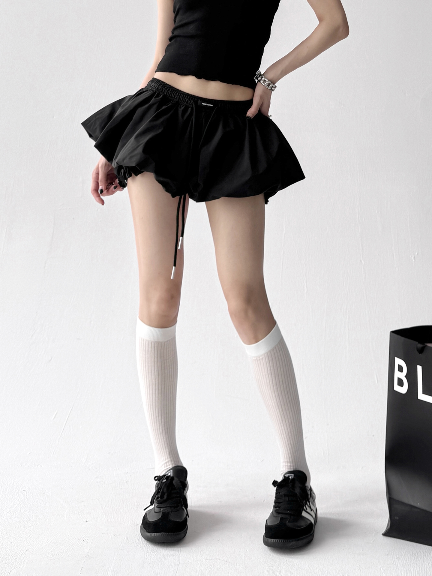 ミニスカート ふんわりバルーンミニスカート