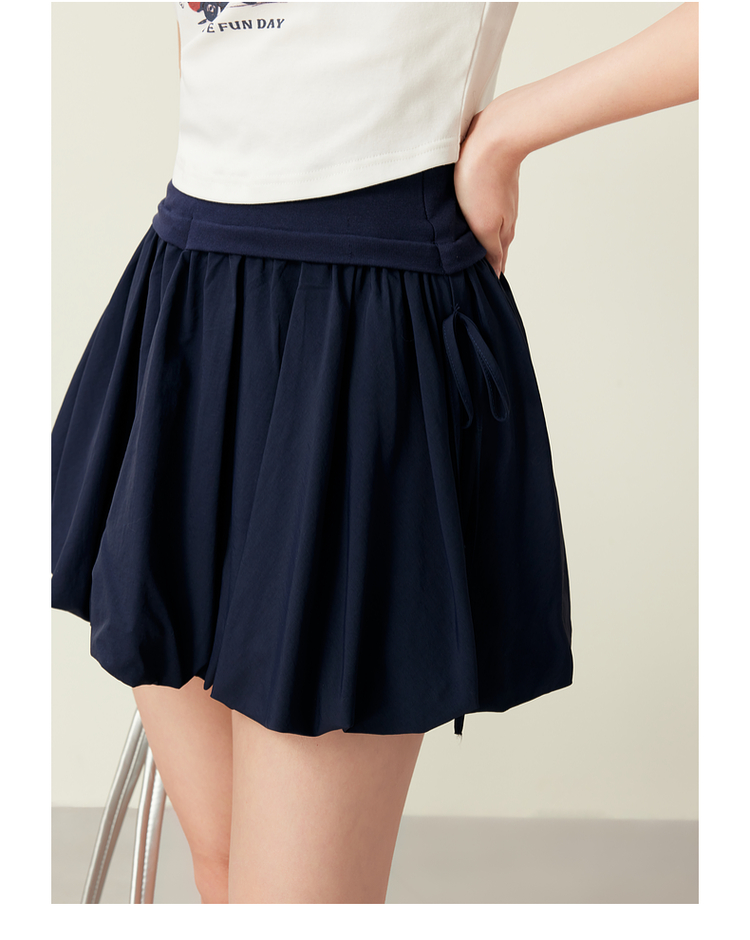 ミニスカート ふんわりバルーンミニスカート