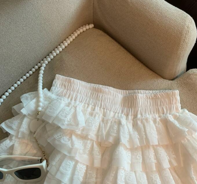 ティアード フリル ミニスカート