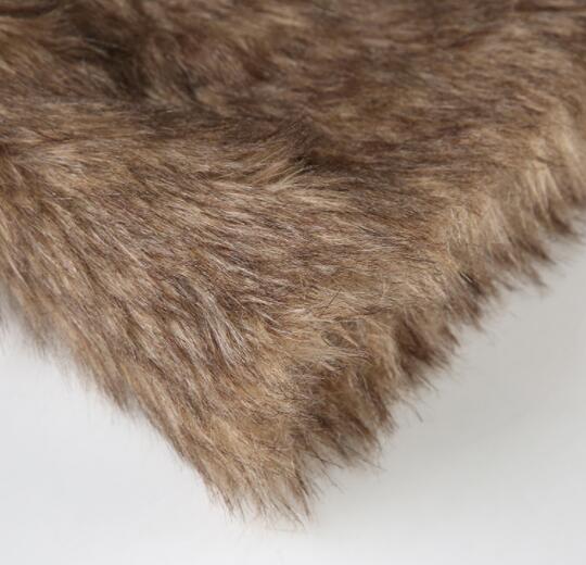 春新作 人造革ファー切替タイトミニスカート