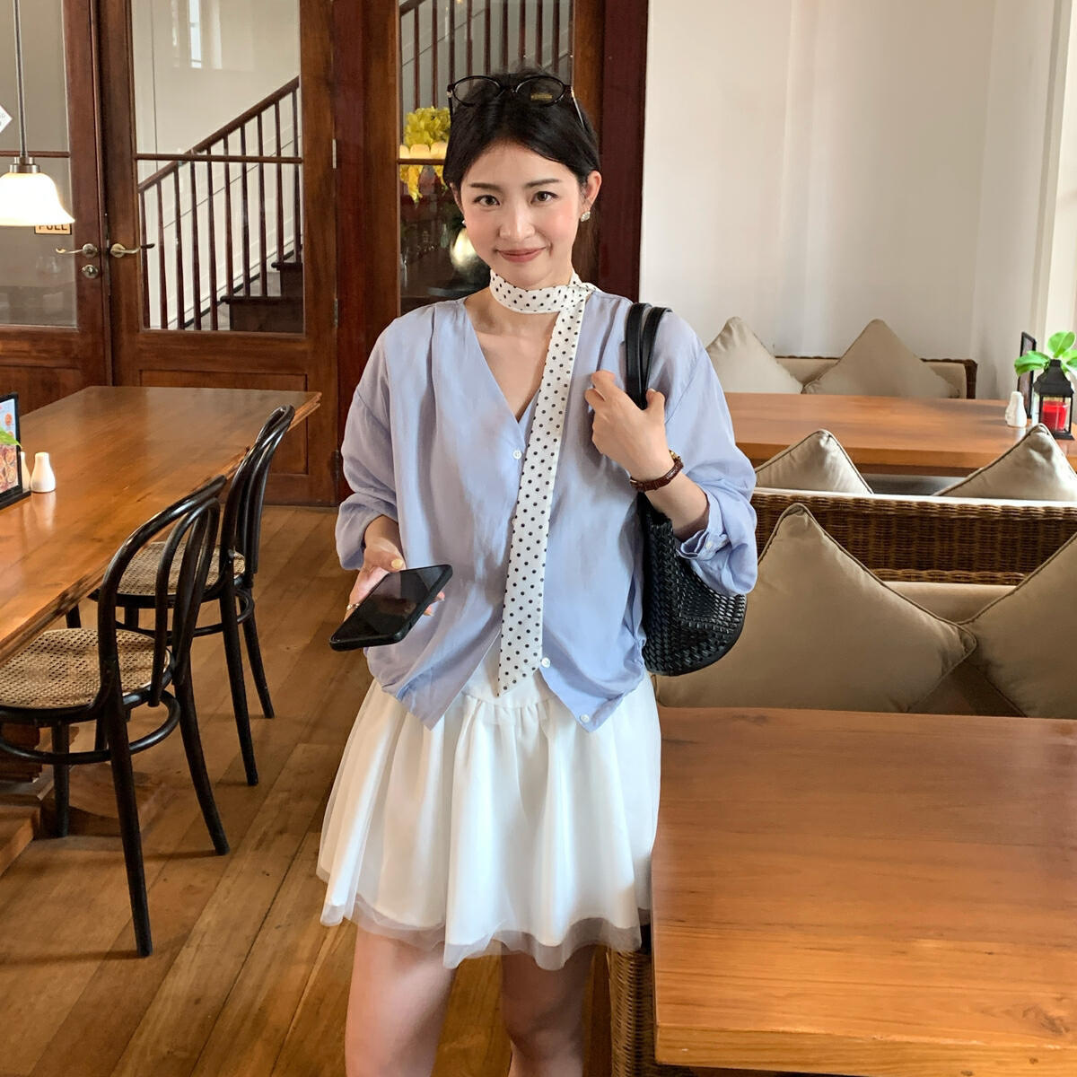 ミニスカート ふんわり優美チュールミニスカート