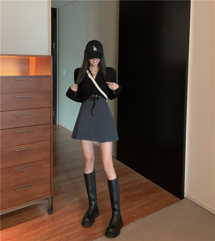 大人気ハイウエストAラインミニスカート