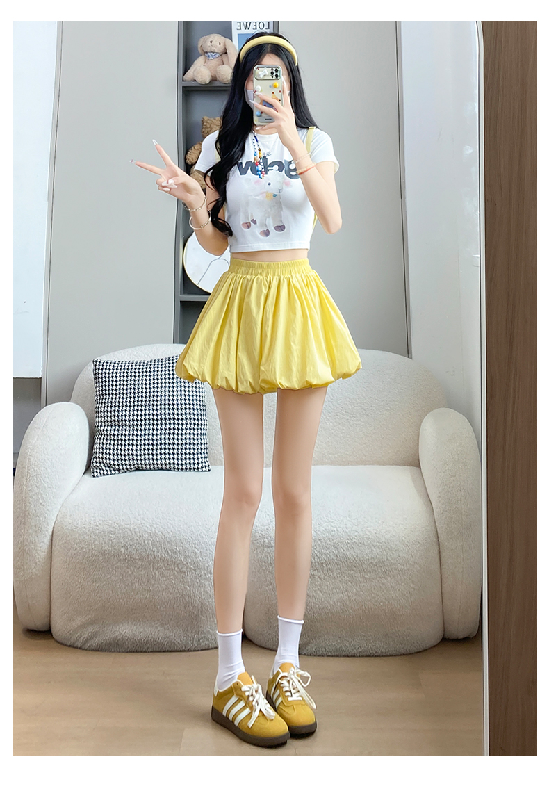 ミニスカート ふんわりバルーンミニスカート