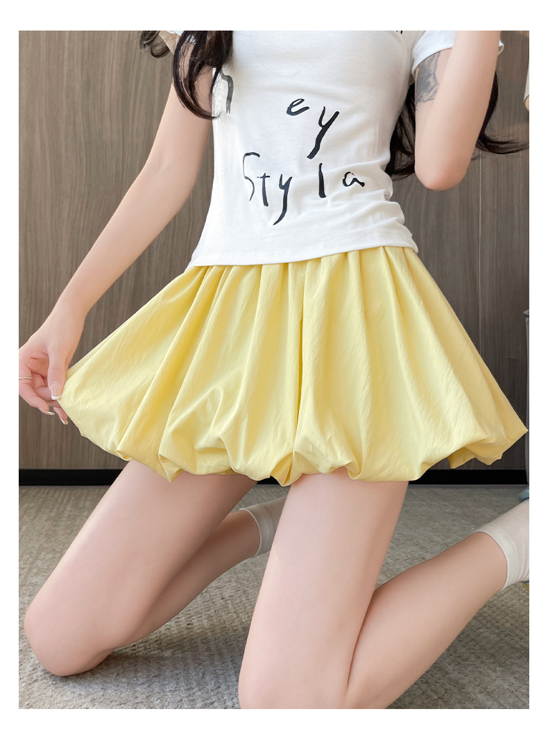 ミニスカート ふんわりバルーンミニスカート