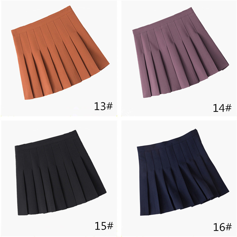 プリーツミニスカート ハイウエスト 美脚効果 制服風