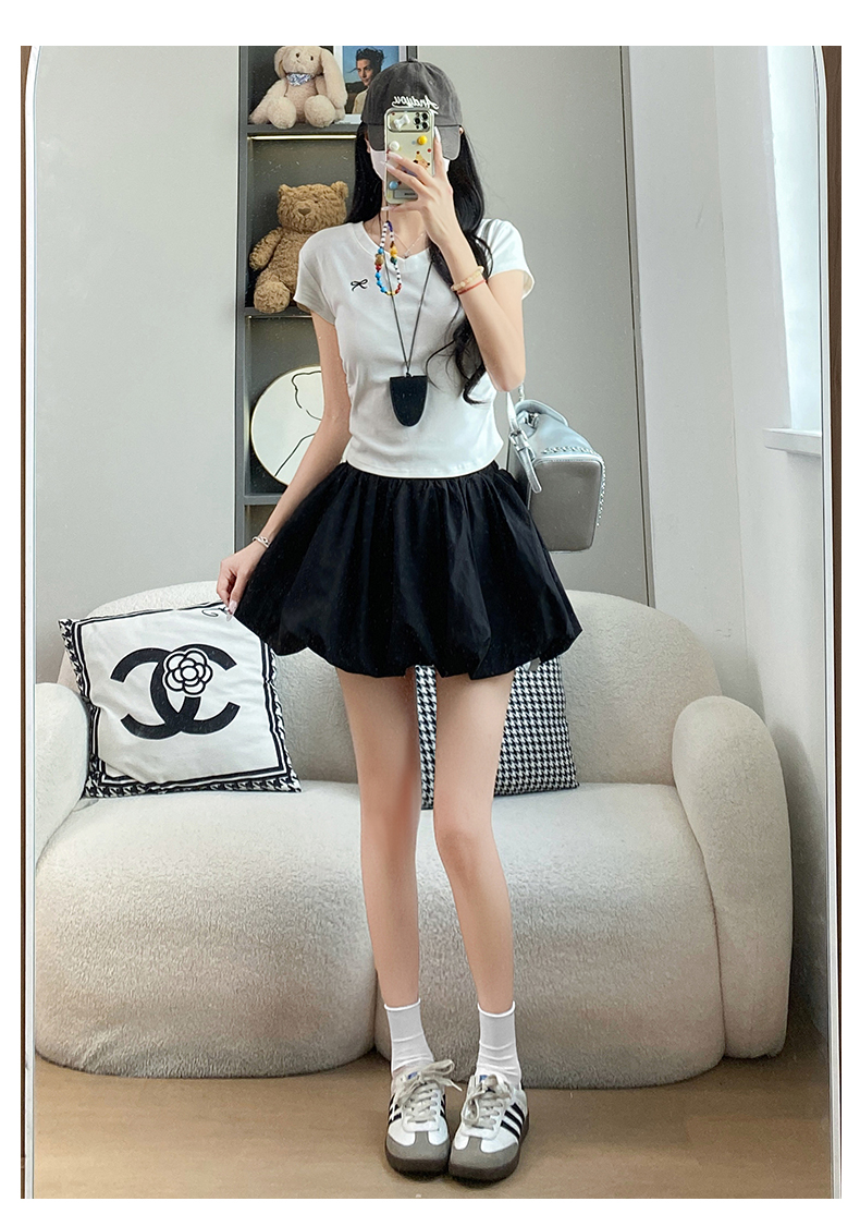 ミニスカート ふんわりバルーンミニスカート