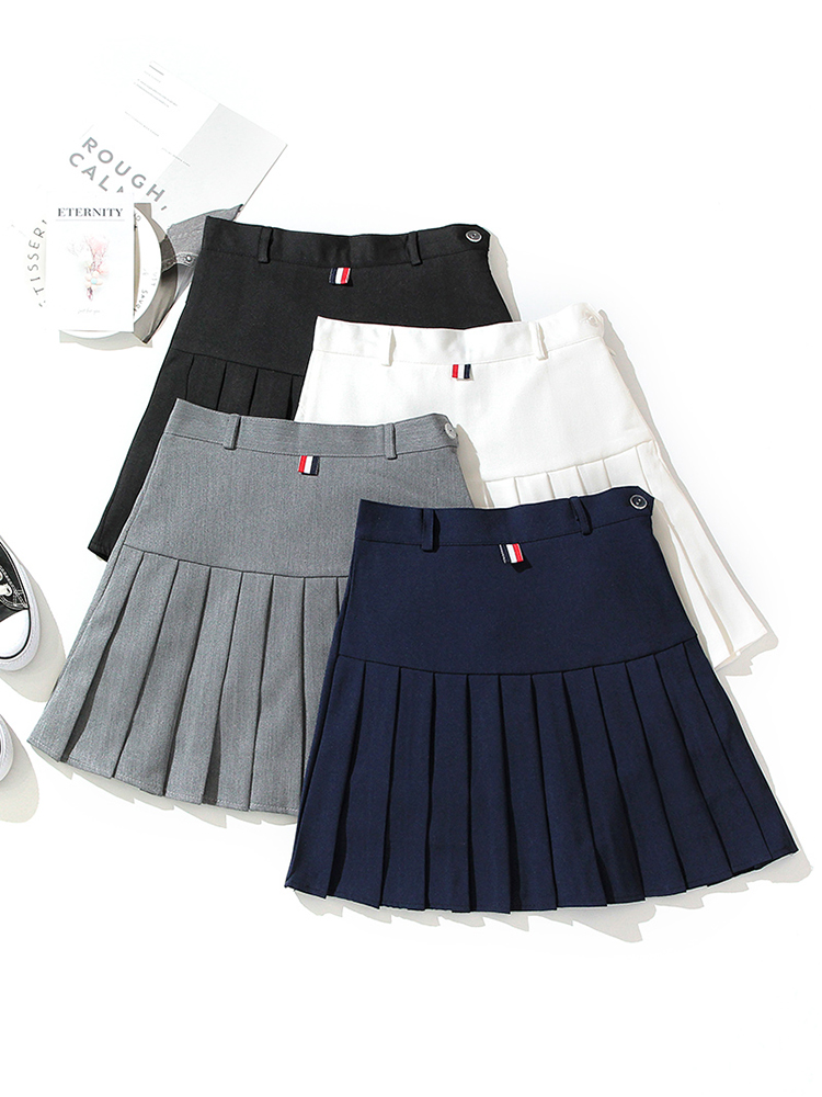 ミニスカート きちんと見せる細プリーツミニスカート