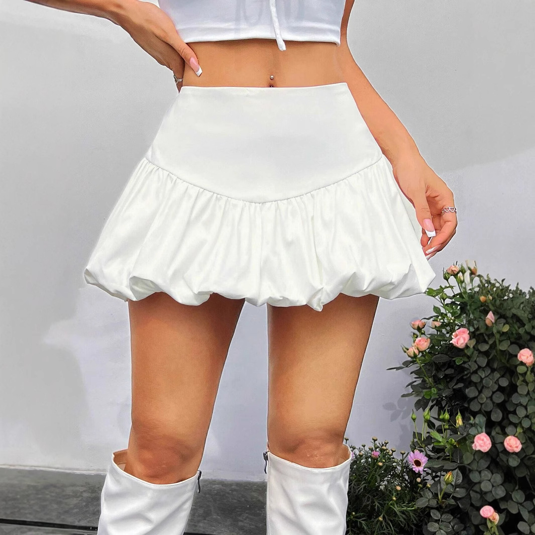 ミニスカート ふんわり風船ミニスカート