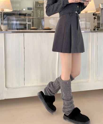 ハイウエストプリーツミニスカート