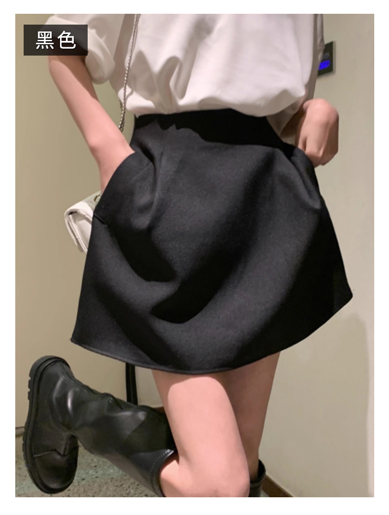 ミニスカート ふんわり広がるベーシックフレア
