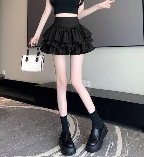 フリル多段ティアードミニスカート