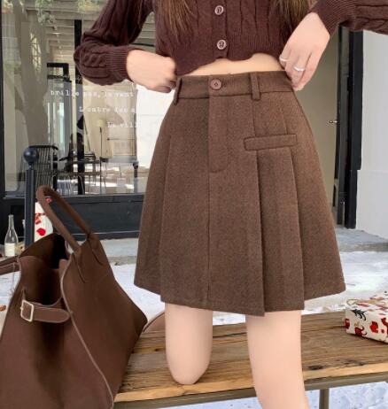 ハイウエストプリーツミニスカート