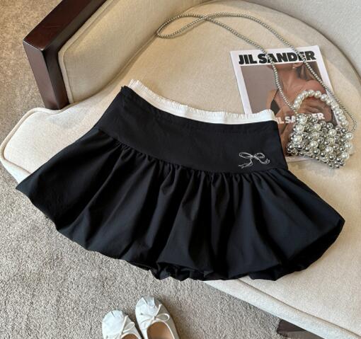 ミニスカートハイウエストフリルミニ