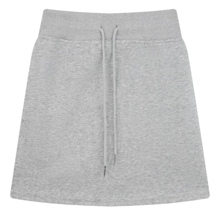 ミニスカートハイウエスト タイト  グレー