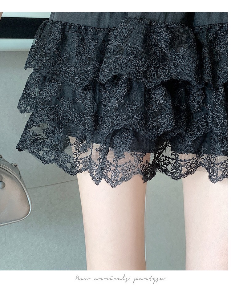 ミニスカート ふんわりチュール重ねミニスカート
