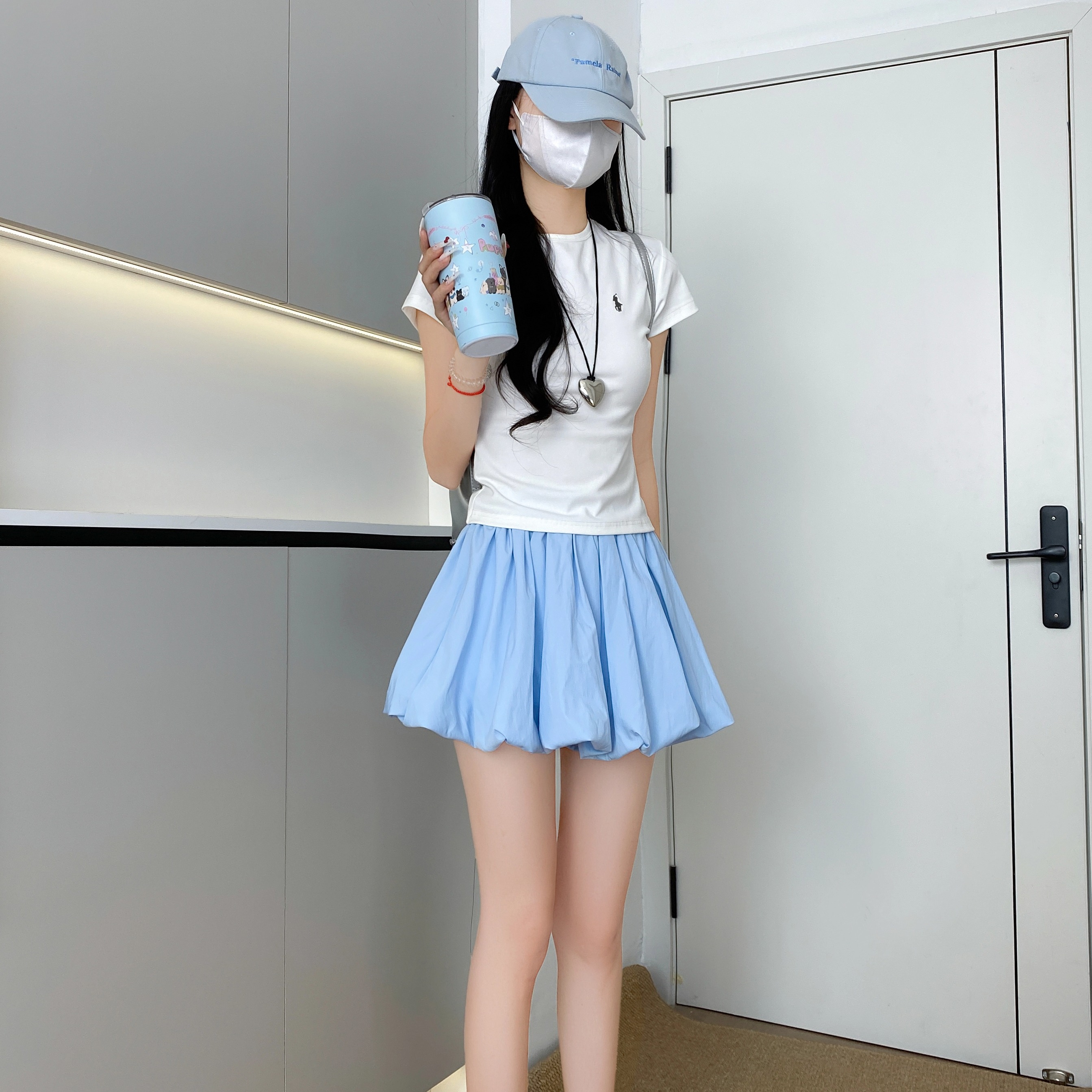 ミニスカート ふんわりバルーンミニスカート
