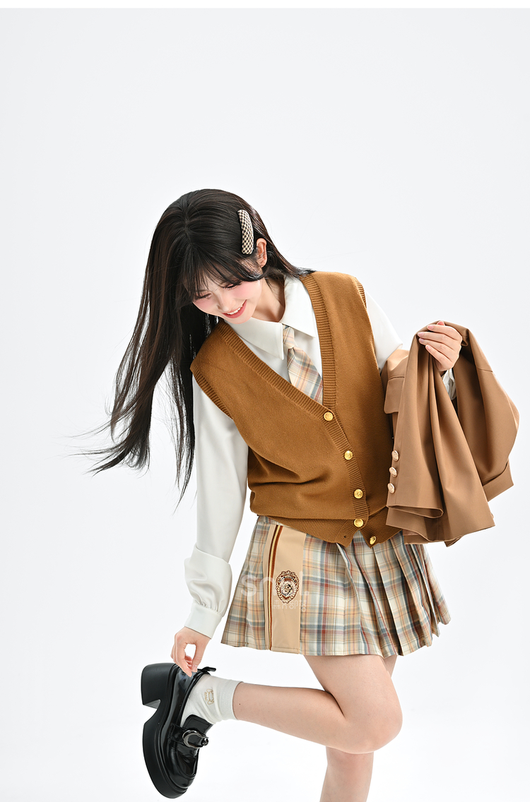 ミニスカート 学園風チェックプリーツミニスカート