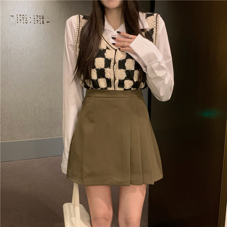 大人気ハイウエストAラインミニスカート