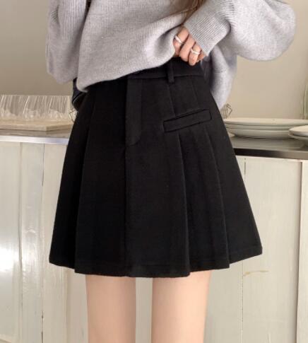 ハイウエストプリーツミニスカート