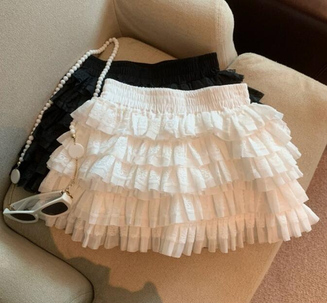ティアード フリル ミニスカート
