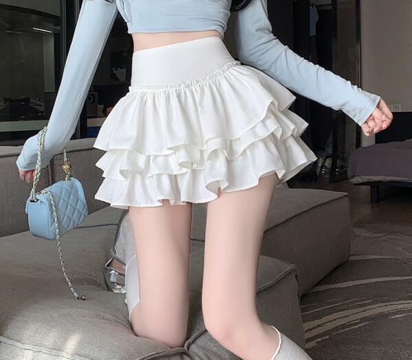 フリル多段ティアードミニスカート