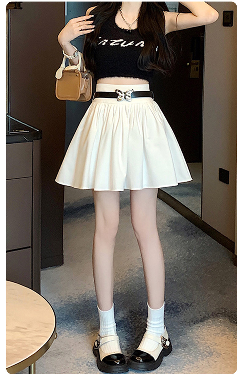 ミニスカート 蝶結び飾りフレアミニスカート