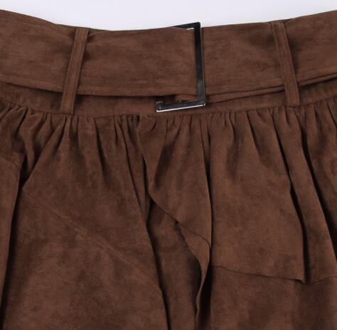 ミニスカート不規則デザイン層重ねミニスカート