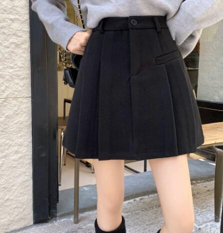 ハイウエストプリーツミニスカート