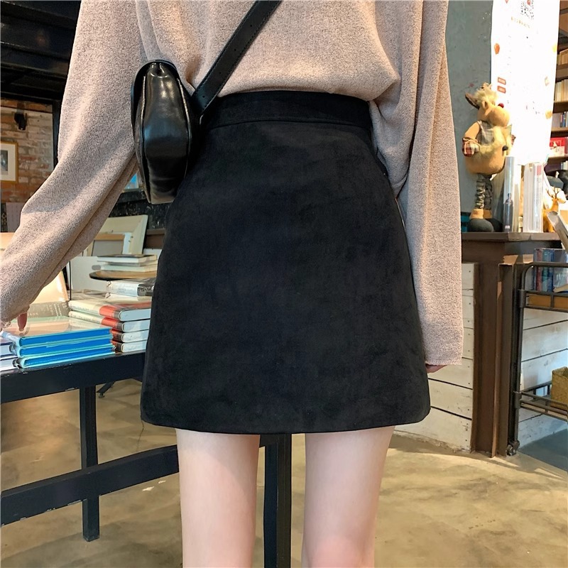 ミニスカート シンプル美脚タイトミニスカート