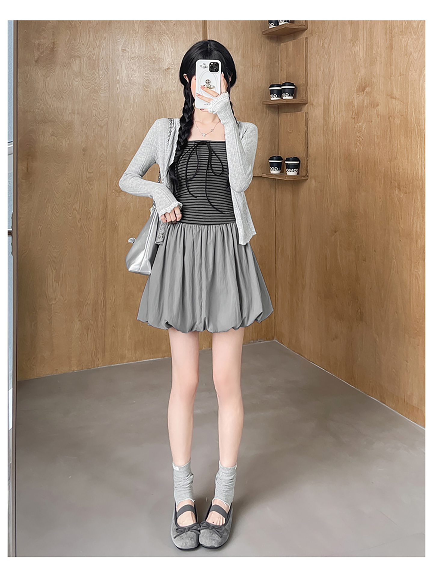 ミニスカート ふんわりパフミニスカート