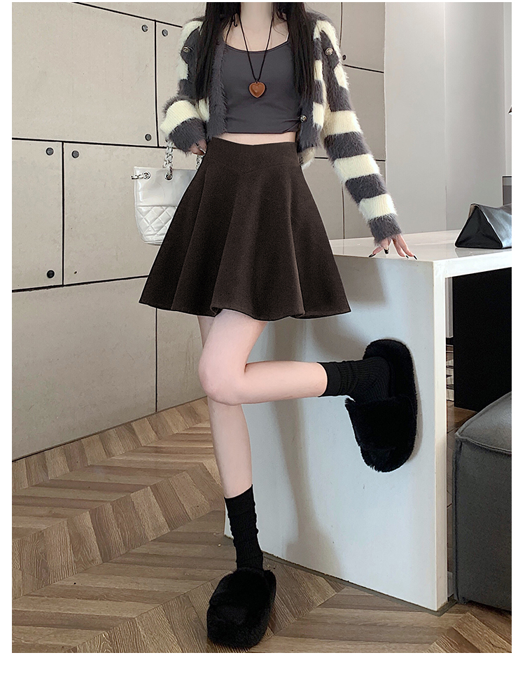ミニスカート ベーシックフレアミニスカート