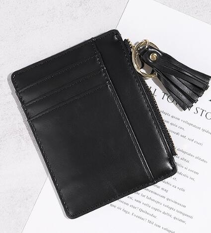 コンパクト 財布 レディース 小銭入れ カード収納 タッセル付き 全8色