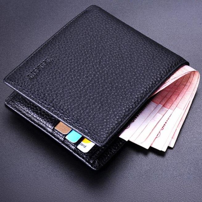 コンパクト 財布 コンパクト 財布 防犯機能付き高級牛革二つ折り財布