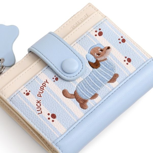コンパクト 財布 わんちゃん柄ミニマル財布