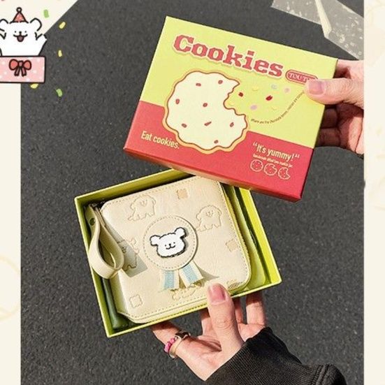 コンパクト 財布 可愛い子犬モチーフのミニ財布