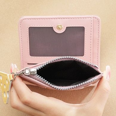 コンパクト 財布 スクエアデザイン 二つ折り財布