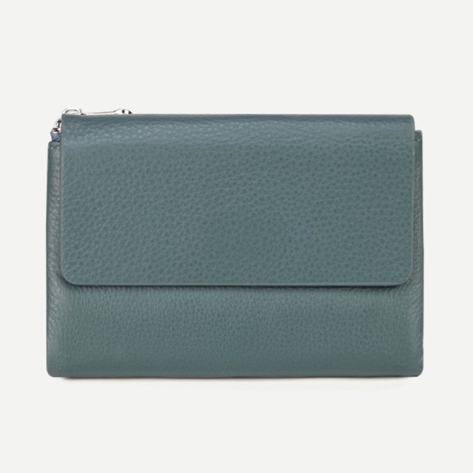 コンパクト 財布 上質レザー三つ折りミニ財布