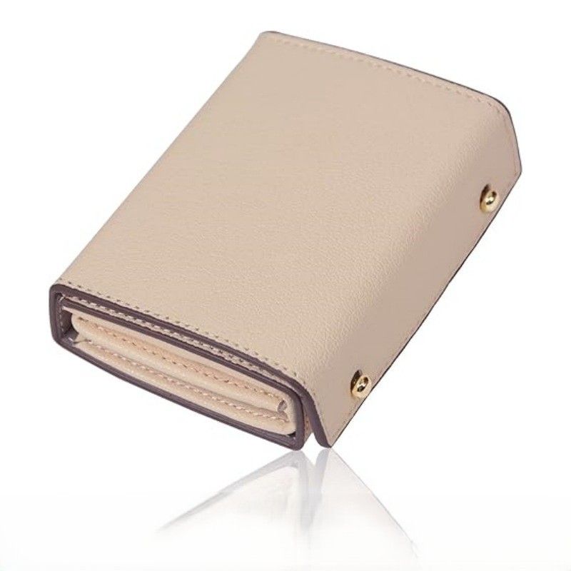 コンパクト 財布 多機能蛇腹式二つ折りコンパクト財布