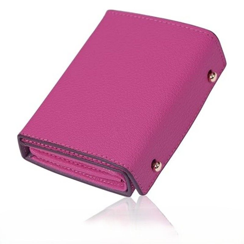 コンパクト 財布 多機能蛇腹式二つ折りコンパクト財布