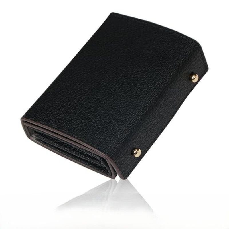 コンパクト 財布 多機能蛇腹式二つ折りコンパクト財布