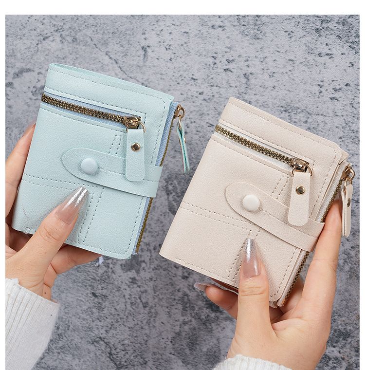 コンパクト 財布 レディース 多機能二つ折りミニ財布