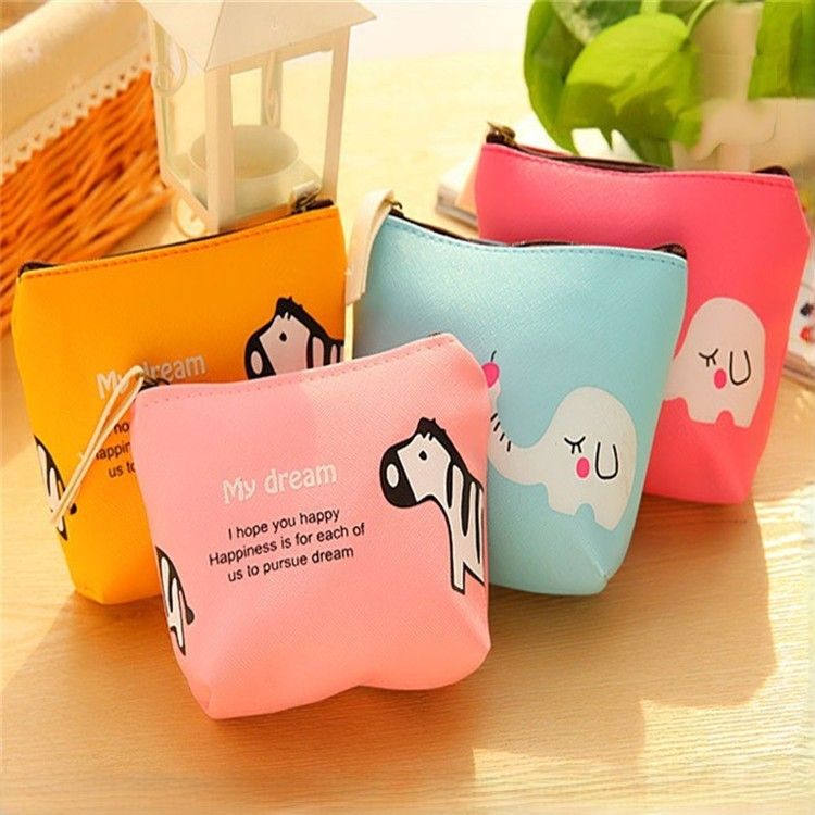 コンパクト 財布 動物キャラクター柄 レディース財布