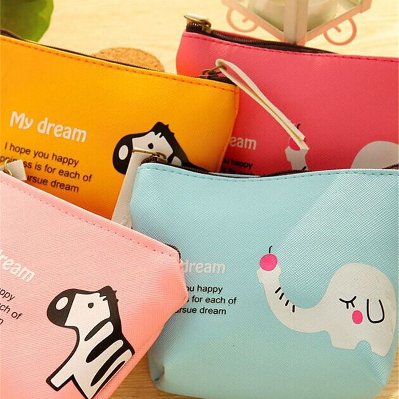 コンパクト 財布 動物キャラクター柄 レディース財布