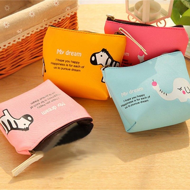 コンパクト 財布 動物キャラクター柄 レディース財布