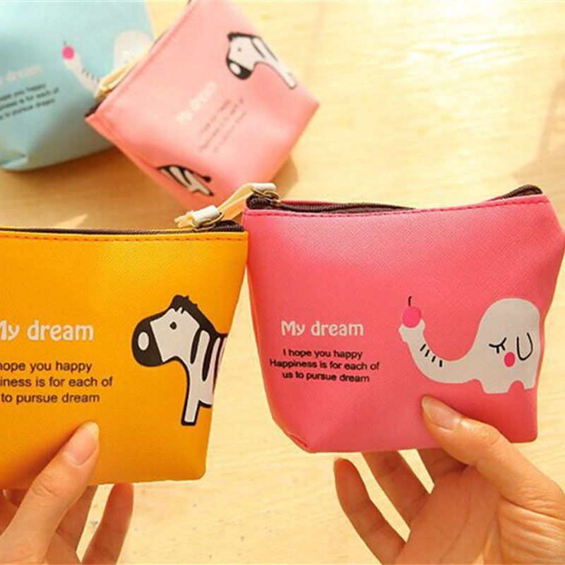 コンパクト 財布 動物キャラクター柄 レディース財布