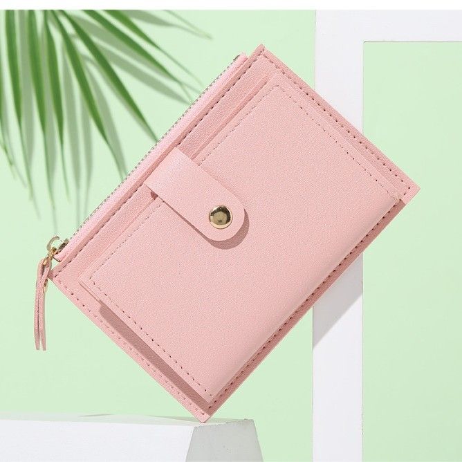 コンパクト 財布 多機能収納二つ折り小銭入れ付き財布